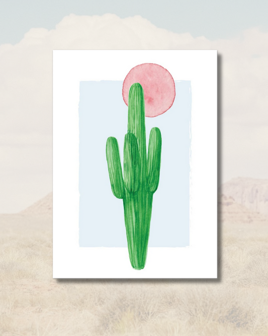 Blue Cactus Sun