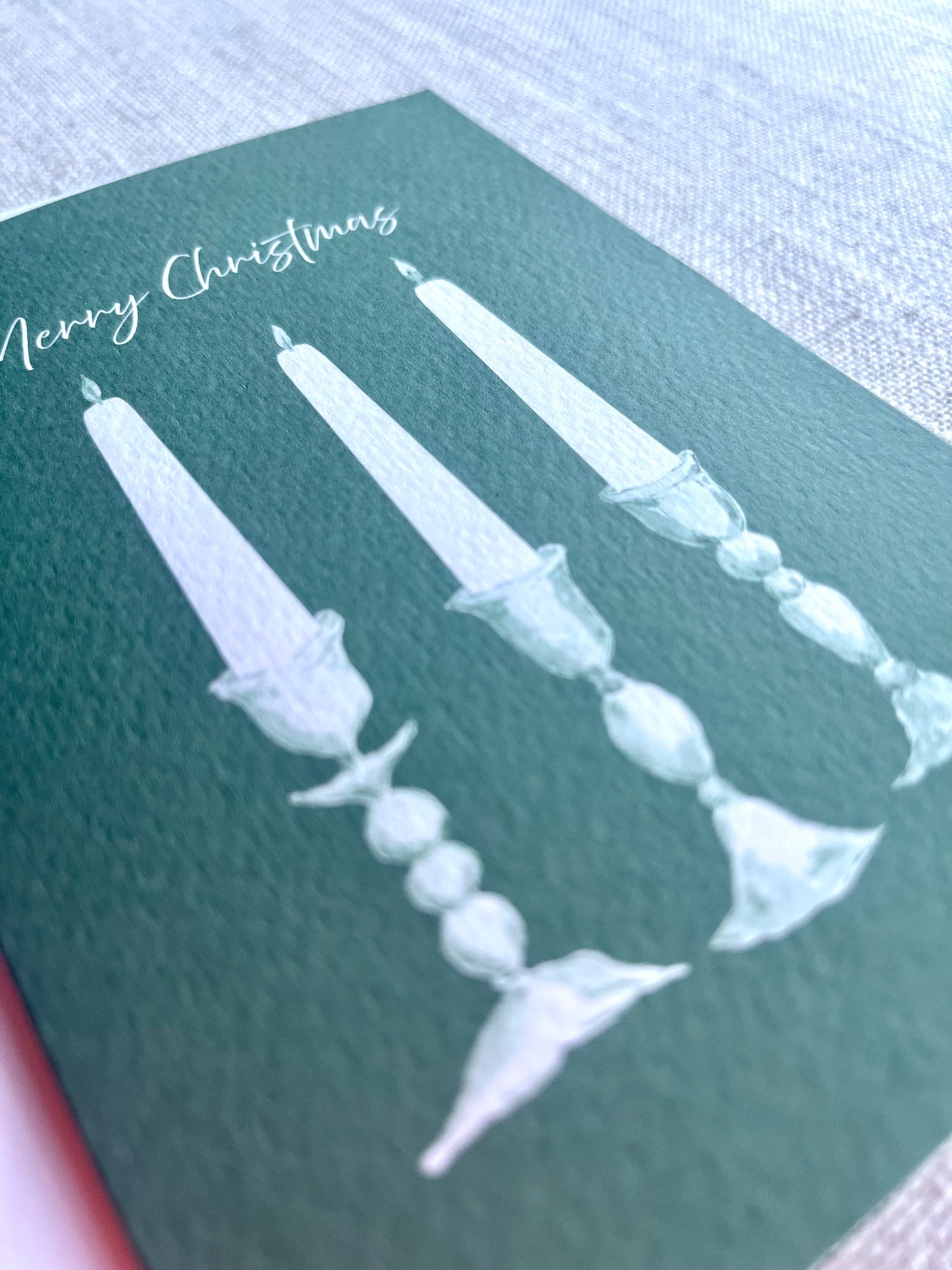 A6 Candle Christmas Card