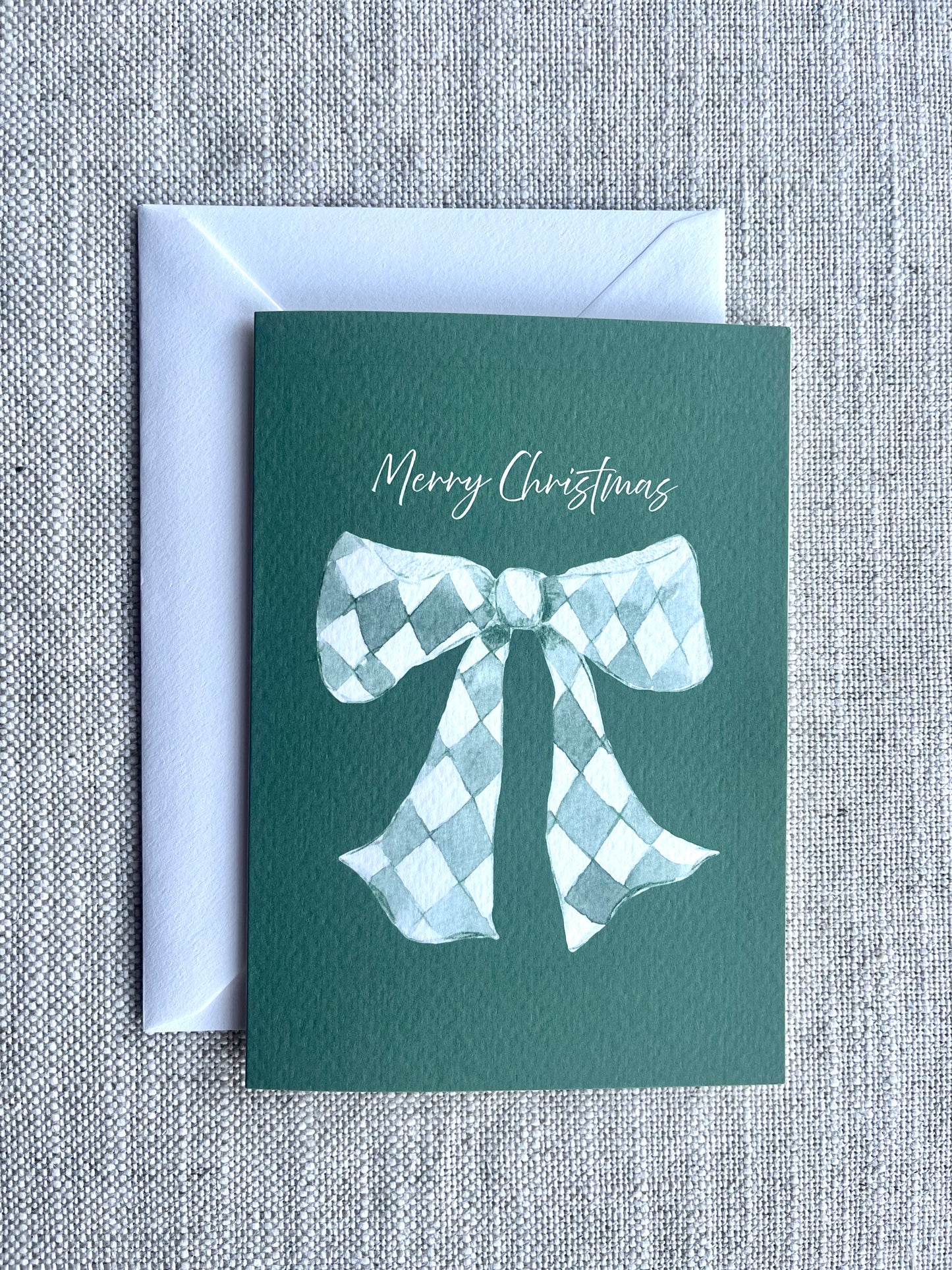 A6 Bow Christmas Card
