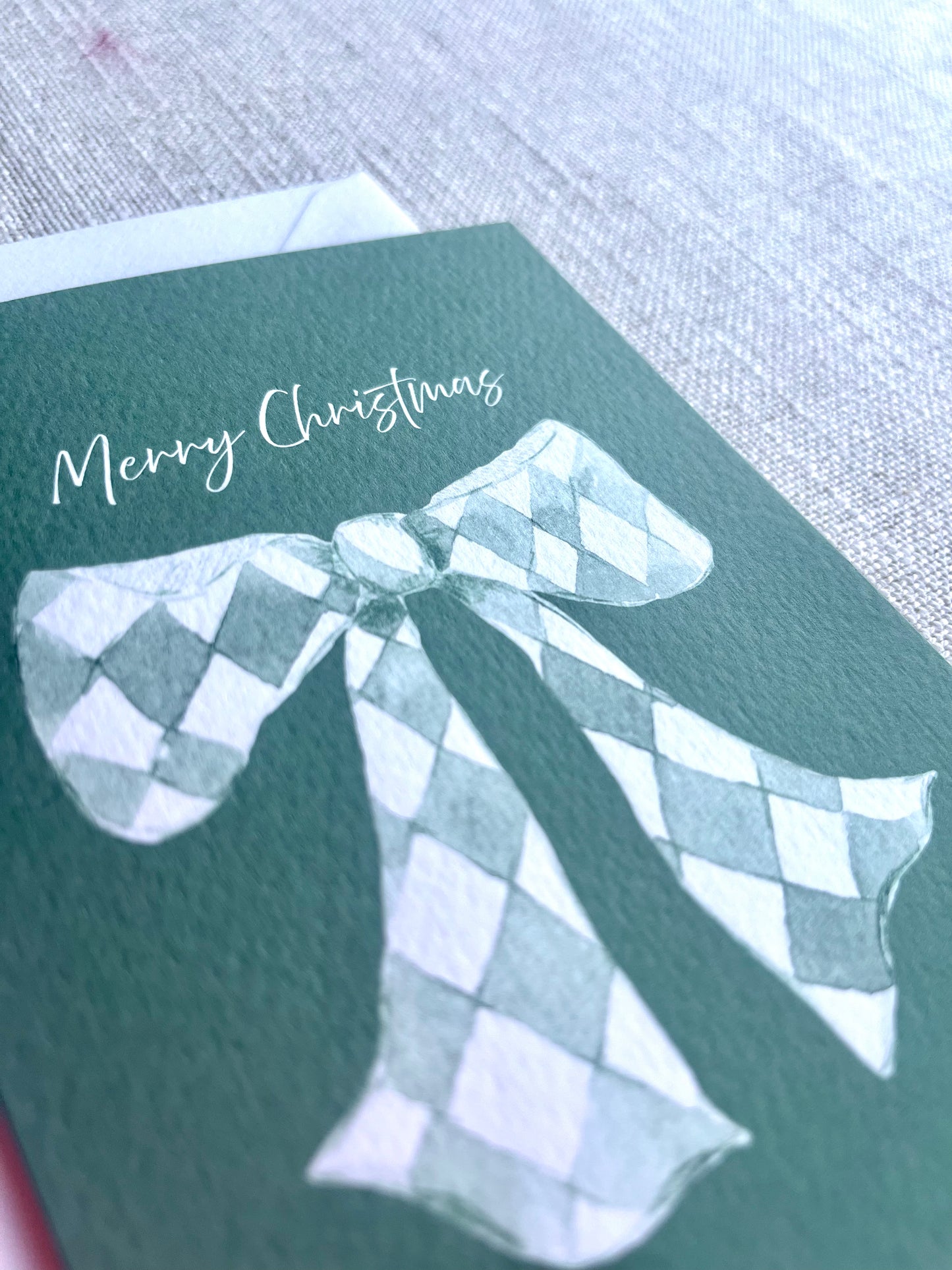 A6 Bow Christmas Card